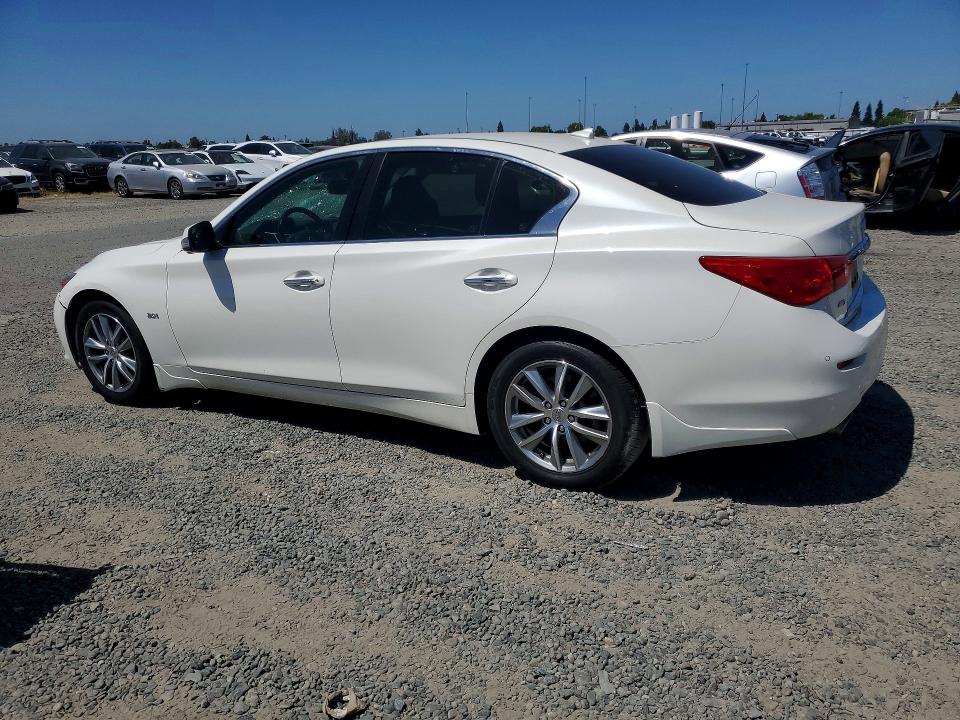 2016 Infiniti Q50 VIN JN1EV7AR3GM345073 COPART salvage auction — VANDALISM, Ca - Salvage Certificate, sold $2,050 on 2026-07-14 (photo 2)