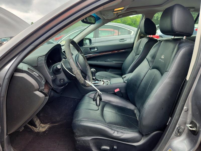 2010 Infiniti G37 VIN JN1CV6AR4AM457762 COPART salvage auction — FRONT END, MT - CERTIFICATE OF TITLE, sold $650 on 2026-07-16 (photo 7)