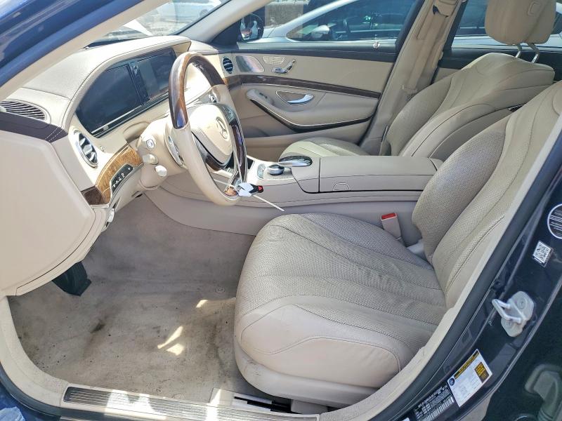 2016 Mercedes-benz S class VIN WDDUG8FB0GA210953 COPART salvage auction — FRONT END, Pa - Cert Of Title, sold $4,250 on 2026-07-28 (photo 7)
