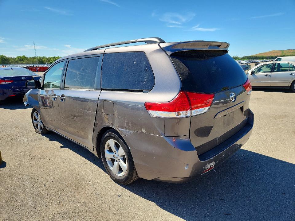2014 Toyota Sienna VIN 5TDKK3DC6ES434193 COPART salvage auction — FRONT END, Ny - Mv-907A Salvage Certificate, sold $800 on 2026-07-08 (photo 2)