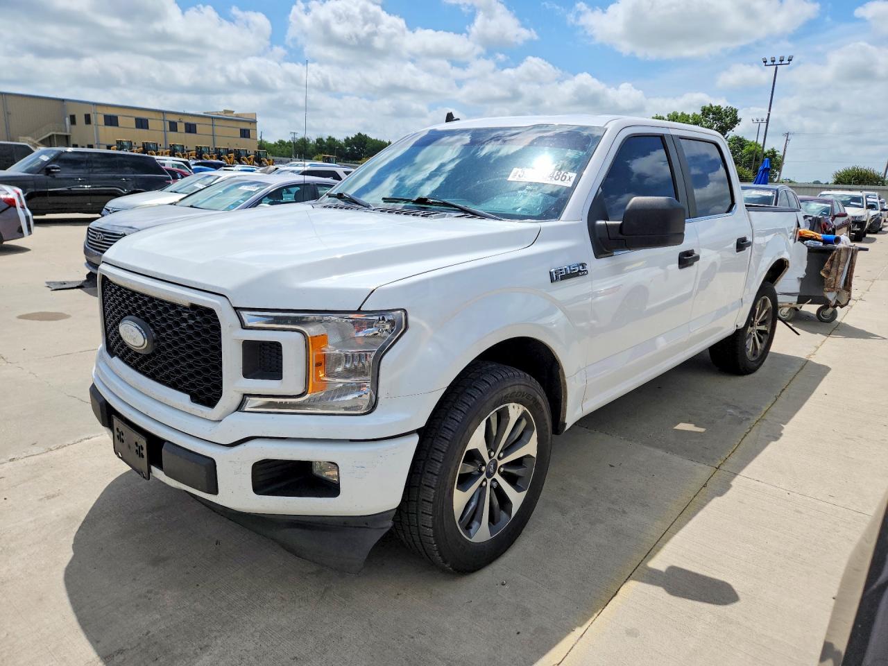 2020 Ford F-150 Lightning VIN 1FTEW1CP7LKE85975 COPART salvage auction — Rear End, TX - SALVAGE VEHICLE TITLE, sold $8,300 on 2026-07-09 (photo 1)