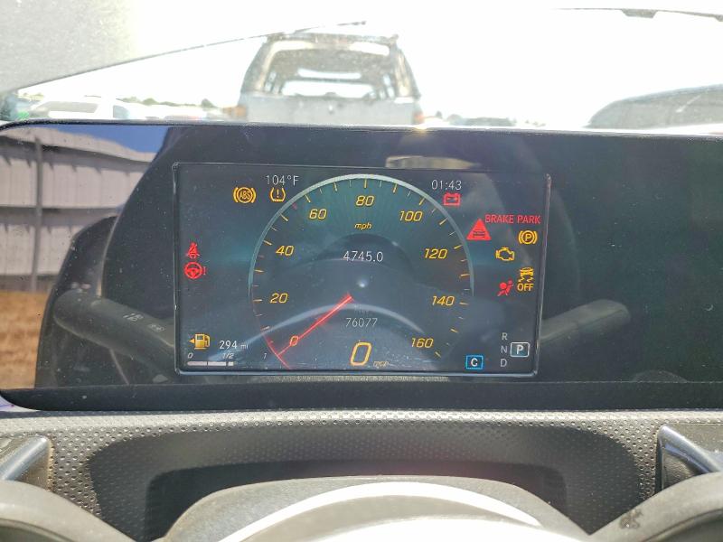 2019 Mercedes-benz A-klasse VIN WDD3G4EB8KW033408 COPART salvage auction — FRONT END, Ca - Salvage Certificate, sold $4,750 on 2026-07-14 (photo 9)