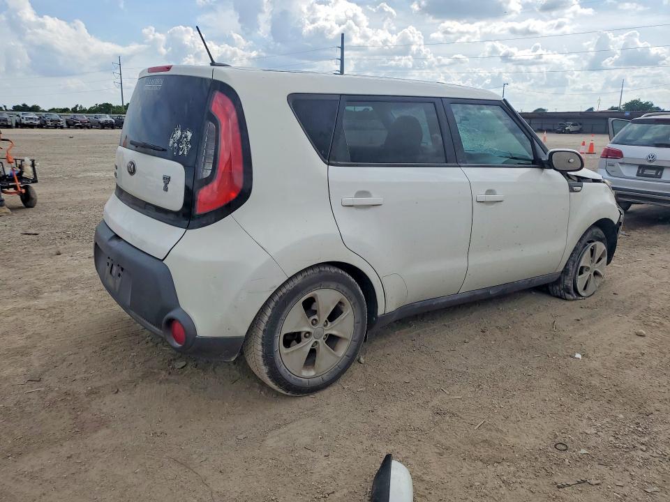 2014 Kia Soul VIN KNDJN2A20E7010673 COPART salvage auction — FRONT END, Tx - Salvage Vehicle Title, sold $500 on 2026-07-22 (photo 3)