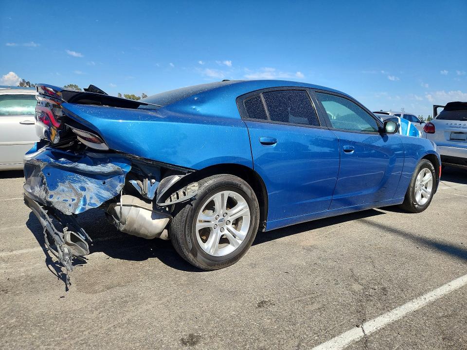 2022 Dodge Charger VIN 2C3CDXBG0NH220069 COPART salvage auction — REAR END, Ca - Dis/Dlr/Exp Only Clean Title (P), sold $4,950 on 2026-07-02 (photo 3)
