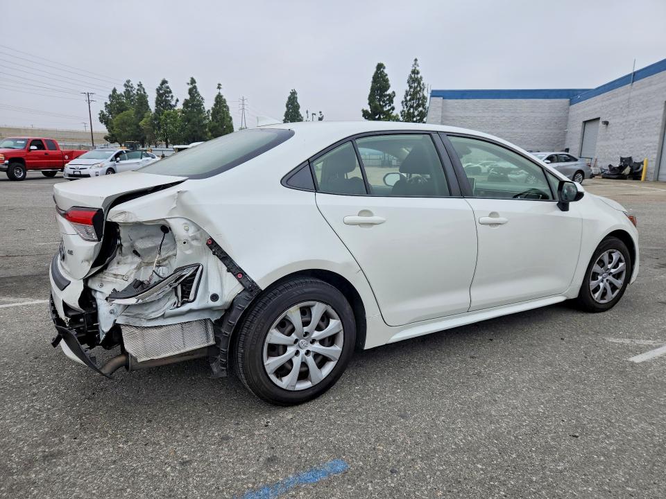 2020 Toyota VIN JTDEPRAE5LJ009212 COPART salvage auction — REAR END, Ca - Salvage Certificate, sold $4,500 on 2026-07-16 (photo 3)