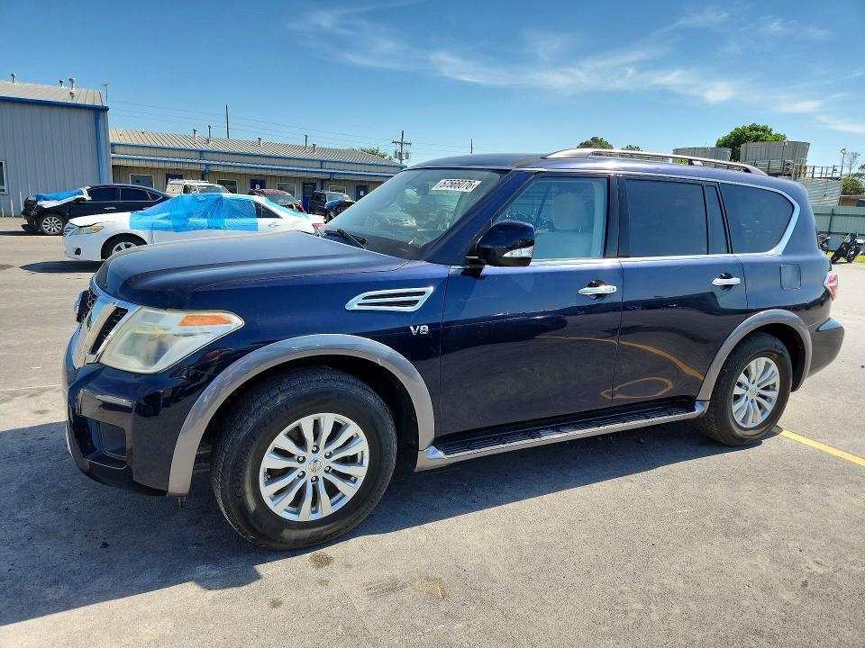 2018 Nissan Armada VIN JN8AY2NC2J9550152 COPART salvage auction — HAIL, Ok - Certificate Of Title (P), sold $5,700 on 2026-07-15 (photo 1)