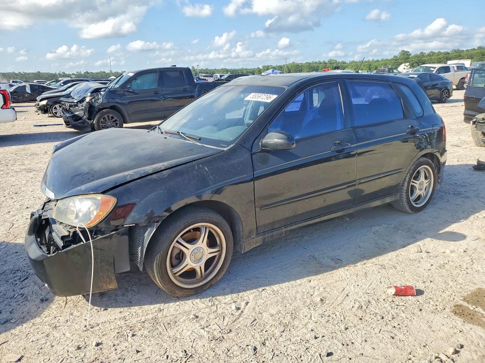 2005 Kia Spectra VIN KNAFE161255071421 COPART salvage auction — FRONT END, TX - NONREPAIRABLE TITLE, sold $250 on 2026-07-06 (photo 1)