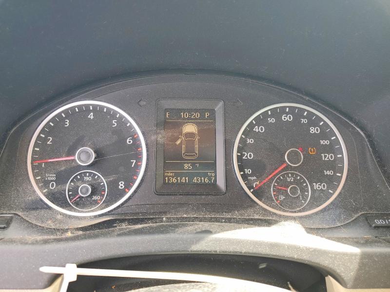 2012 Volkswagen Tiguan VIN WVGBV7AX1CW580841 COPART salvage auction — UNDERCARRIAGE, Va - Cert Of Title - Salvage, sold $1,500 on 2026-07-08 (photo 9)