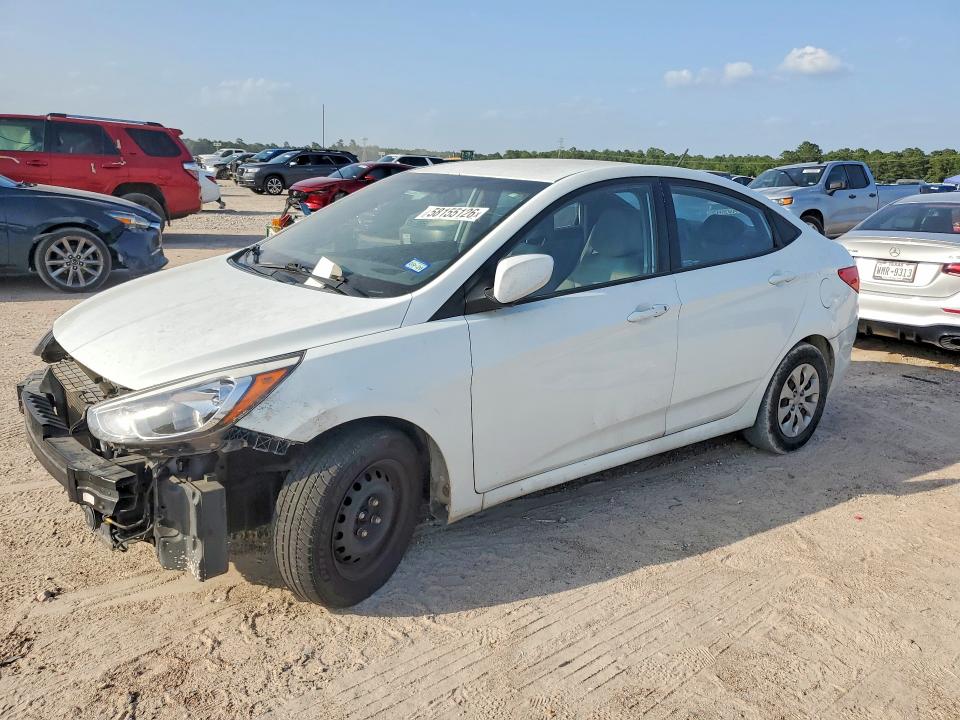 2016 Hyundai Accent VIN KMHCT4AE5GU990664 COPART salvage auction — FRONT END, Mt - Certificate Of Title, sold $350 on 2026-07-10 (photo 1)