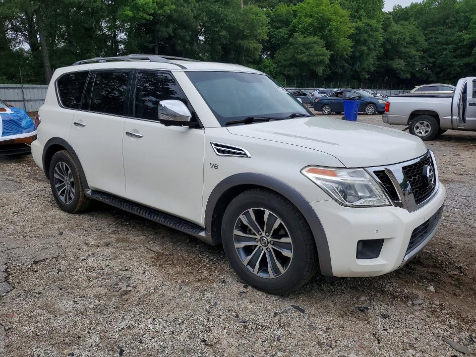 2017 Nissan Armada VIN JN8AY2ND8H9006824 COPART salvage auction — HAIL, AL - CERT OF TITLE-SALVAGE TITLE, sold $3,000 on 2026-07-10 (photo 4)