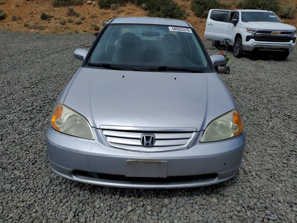 2001 Honda Civic VIN 2HGES16671H920661 COPART salvage auction — MINOR DENT/SCRATCHES, CA - CERTIFICATE OF TITLE, sold $100 on 2026-07-09 (photo 5)