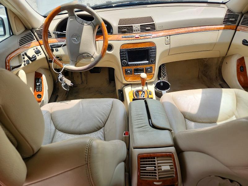 2003 Mercedes-benz S class VIN WDBNG83J23A338193 COPART salvage auction — FRONT END, Oh - Cert Of Title-Salvage, sold $500 on 2026-07-07 (photo 8)