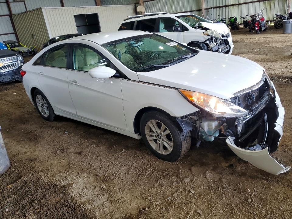2013 Hyundai Sonata VIN 5NPEB4ACXDH737330 COPART salvage auction — FRONT END, Tx - Salvage Vehicle Title, sold $1,300 on 2026-07-20 (photo 4)