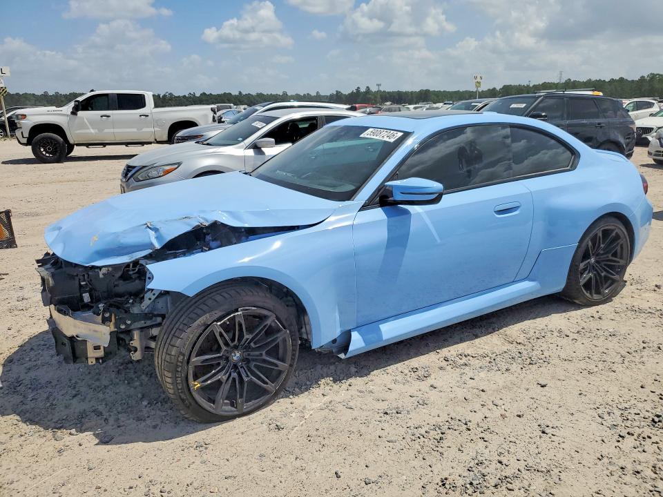 2024 BMW M2 VIN 3MF13DM02R8D94517 COPART salvage auction — FRONT END, Tx - Salvage Vehicle Title, sold $26,500 on 2026-07-10 (photo 1)