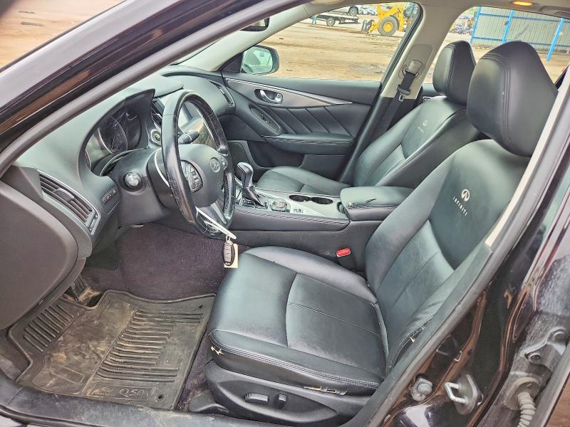 2014 Infiniti Q50 VIN JN1BV7AR3EM691334 COPART salvage auction — HAIL, Co - Dis/Dlr/Exp Only Clean Title, sold $400 on 2026-07-13 (photo 7)
