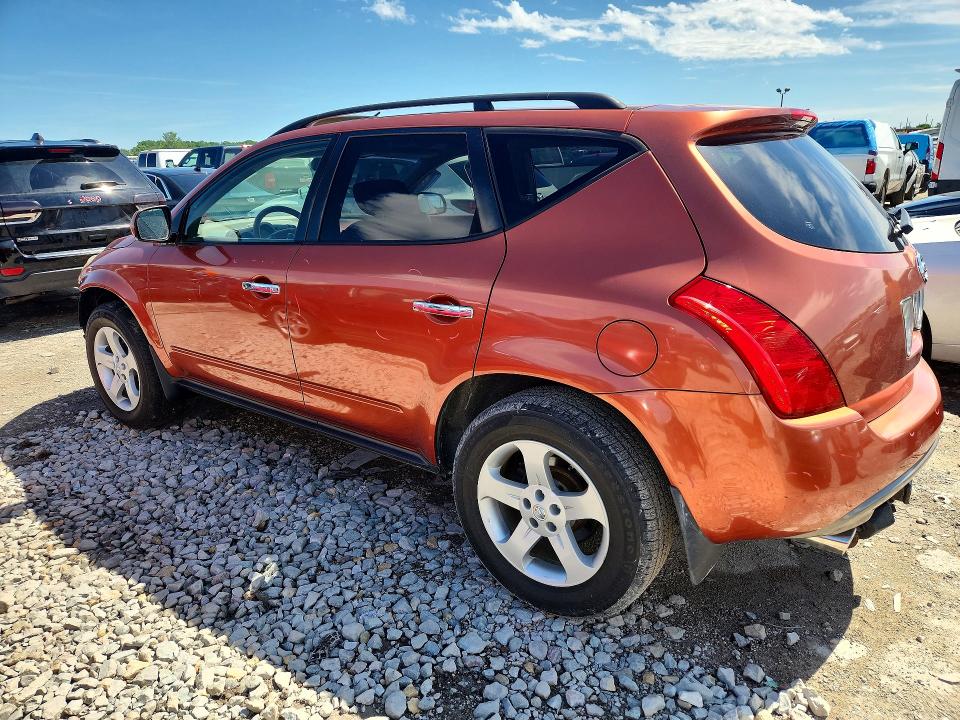 2004 Nissan Murano VIN JN8AZ08WX4W311073 COPART salvage auction — FRONT END, In - Cert Of Title-Salvage Title, sold $475 on 2026-07-14 (photo 2)