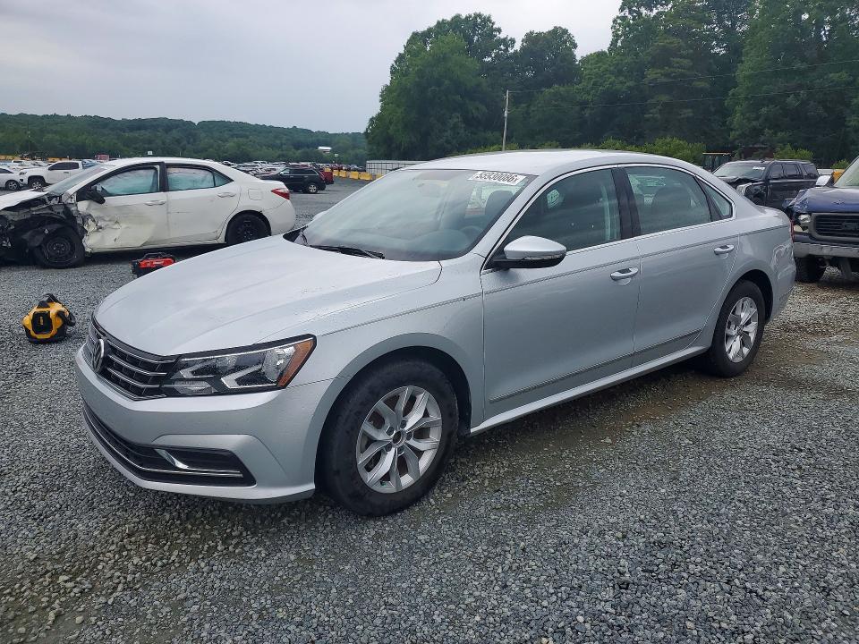 2017 Volkswagen VIN 1VWAT7A34HC058567 COPART salvage auction — REAR END, Nc - Salvage Certificate Of Title, sold $575 on 2026-07-02 (photo 1)