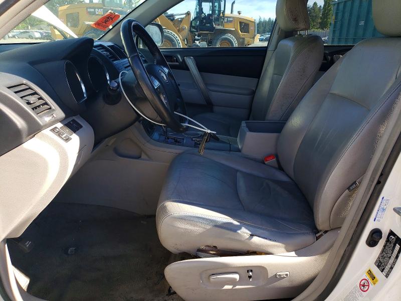2010 Toyota Highlander VIN 5TDEK3EH5AS002485 COPART salvage auction — FRONT END, Wa - Veh Cert Of Ownership-Salvage, sold $1,350 on 2026-07-19 (photo 7)