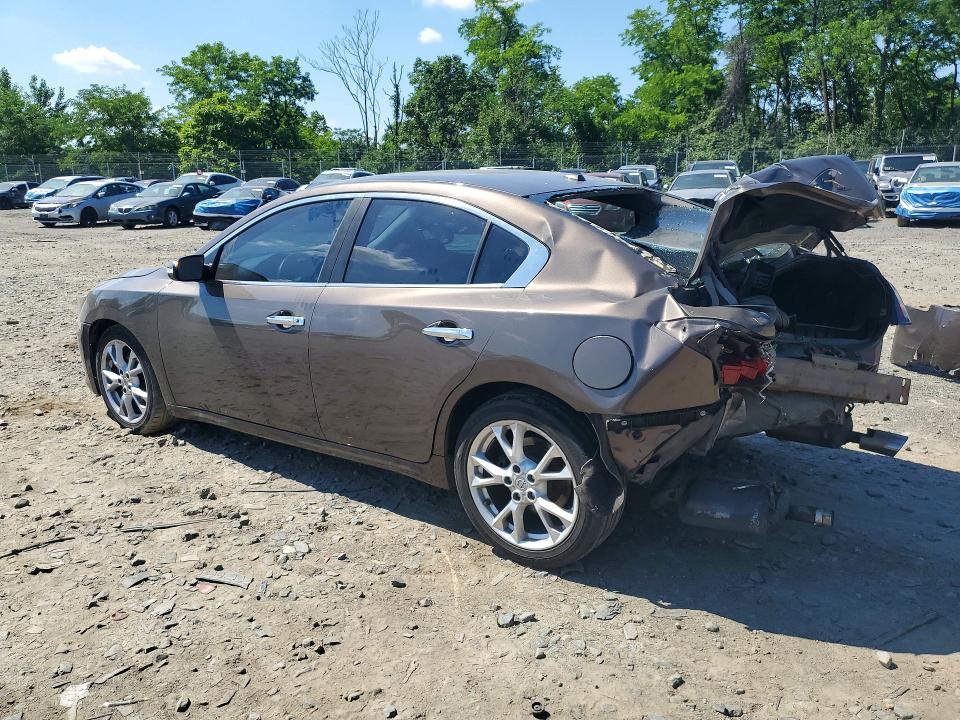 2012 Nissan Maxima VIN 1N4AA5AP9CC864967 COPART salvage auction — REAR END, Md - Cert Of Salvage > 75% Damage, sold $400 on 2026-07-02 (photo 2)