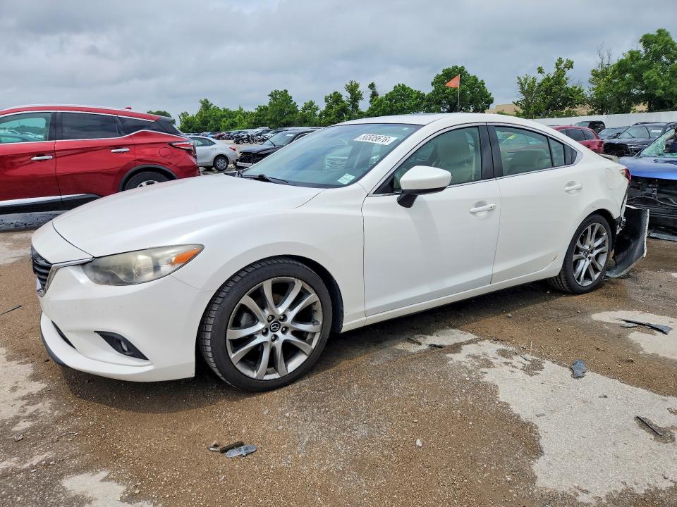 2014 Mazda 6 VIN JM1GJ1W66E1145428 COPART salvage auction — REAR END, Mo - Salvage Certificate Of Title, sold $1,850 on 2026-07-10 (photo 1)