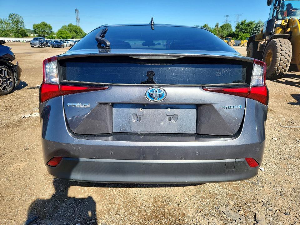 2019 Toyota Prius VIN JTDKARFU7K3089071 COPART salvage auction — FRONT END, Il - Salvage Certificate, sold $775 on 2026-07-28 (photo 6)