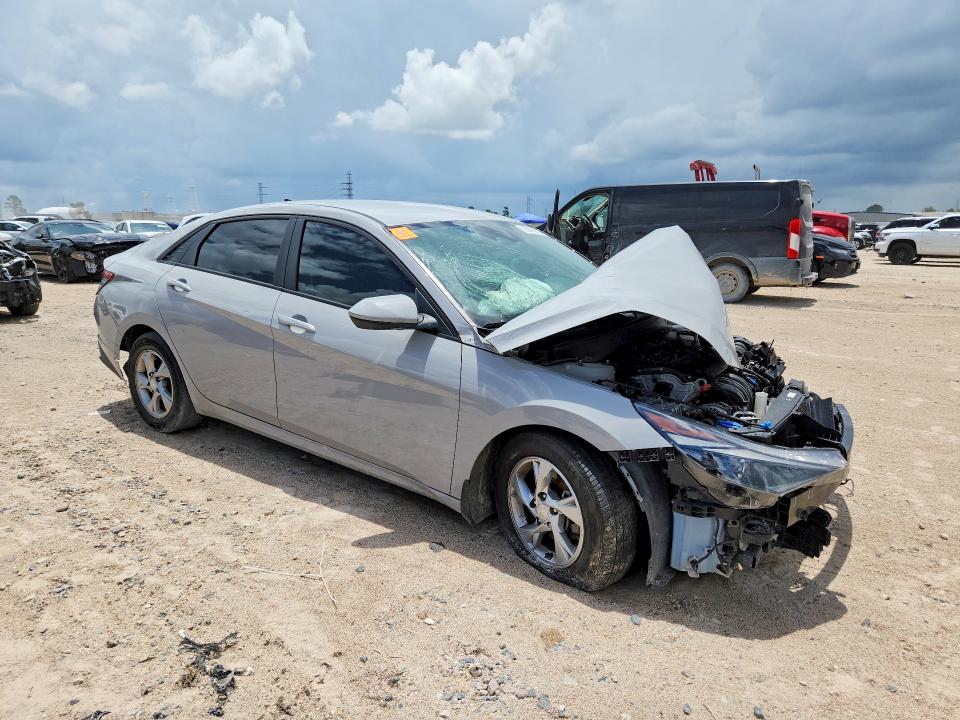 2021 Hyundai Elantra VIN KMHLM4AG8MU153725 COPART salvage auction — FRONT END, Tx - Salvage Vehicle Title, sold $1,400 on 2026-07-03 (photo 4)