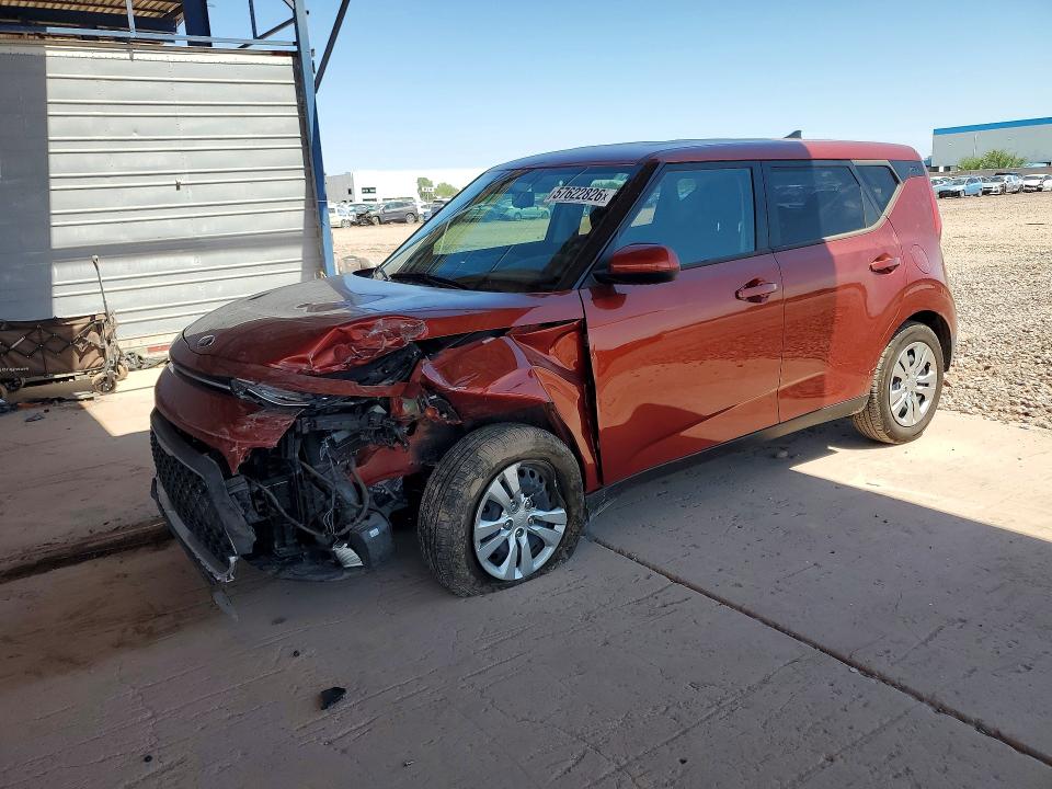 2021 Kia Soul VIN KNDJ23AU9M7742623 COPART salvage auction — FRONT END, Az - Cert Of Title - Salvage, sold $2,700 on 2026-07-02 (photo 1)