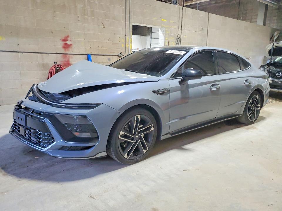 2025 Hyundai Sonata VIN KMHL54JC4SA502694 COPART salvage auction — FRONT END, Mn - Cert Of Title-Salvage, sold $2,100 on 2026-07-21 (photo 1)