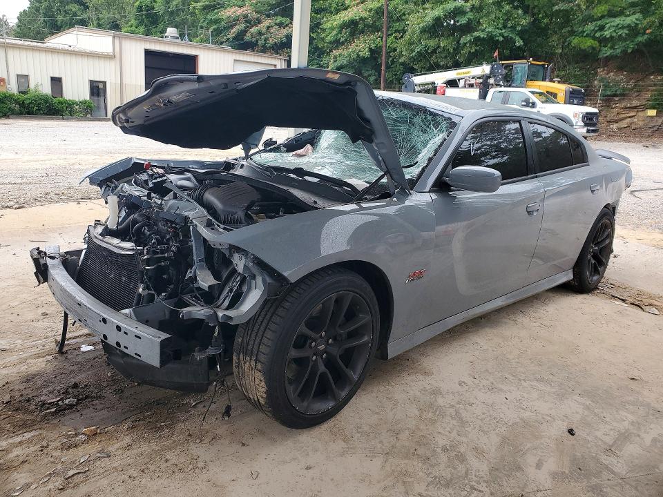 2021 Dodge Charger VIN 2C3CDXGJ1MH556879 COPART salvage auction — FRONT END, AL - CERTIFICATE OF TITLE, sold $3,850 on 2026-07-09 (photo 1)