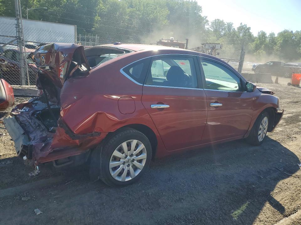 2015 Nissan Sentra VIN 3N1AB7AP0FL690043 COPART salvage auction — REAR END, Md - Cert Of Salvage > 75% Damage, sold $400 on 2026-07-02 (photo 3)
