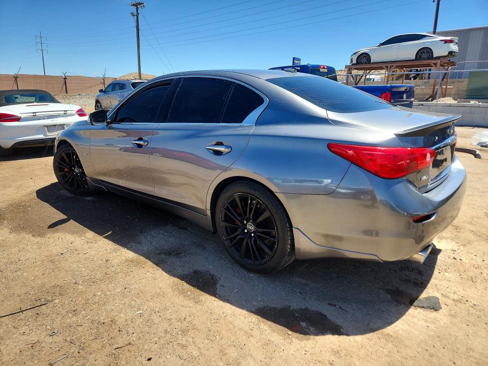 2017 Infiniti Q50 VIN JN1FV7AR7HM870854 COPART salvage auction — ENGINE BURN, Nm - Cert Of Title-Salvage, sold $2,650 on 2026-08-24 (photo 2)