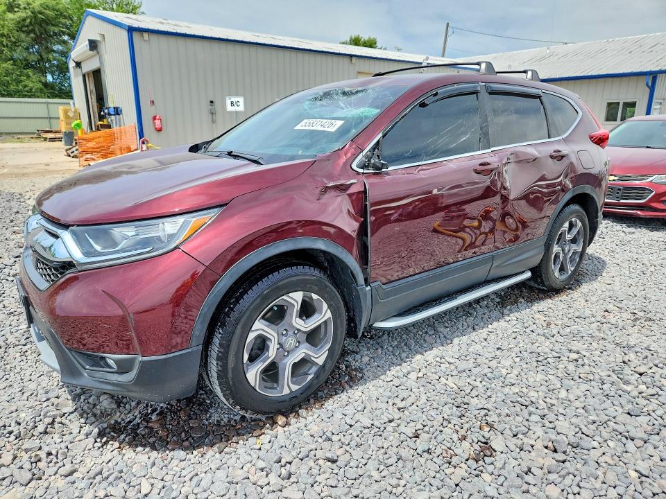 2019 Honda Cr-v VIN 7FARW2H84KE000846 COPART salvage auction — SIDE, Il - Salvage Certificate, sold $7,700 on 2026-07-21 (photo 1)