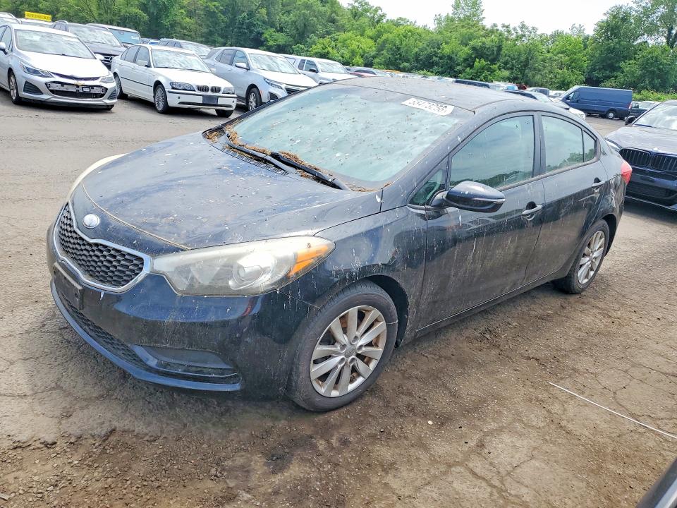 2014 Kia Forte VIN KNAFX4A65E5077759 COPART salvage auction — MINOR DENT/SCRATCHES, CT - CERTIFICATE OF TITLE, sold $575 on 2026-07-10 (photo 1)