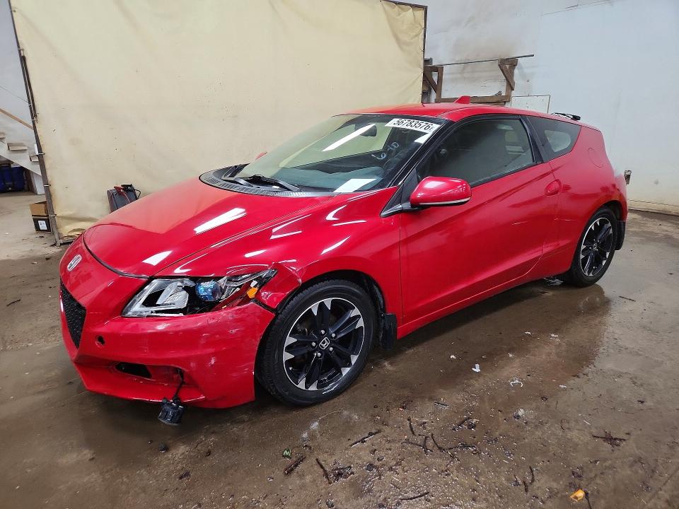 2014 Honda Cr-z VIN JHMZF1D6XES000463 COPART salvage auction — FRONT END, MI - CERTIFICATE OF TITLE, sold $275 on 2026-07-29 (photo 1)