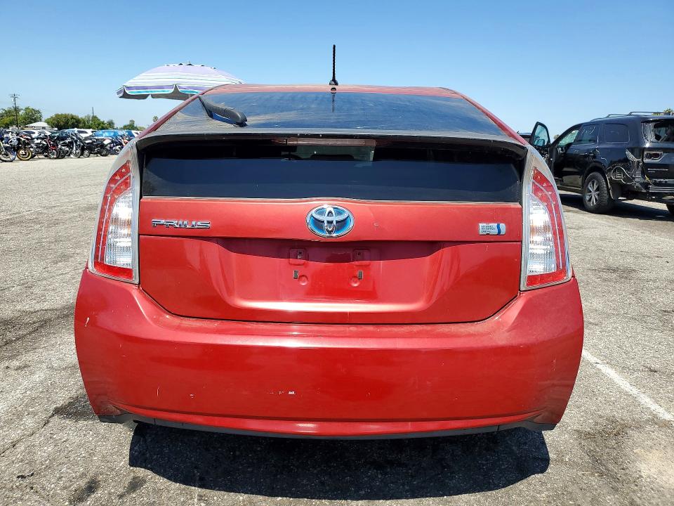2012 Toyota Prius VIN JTDKN3DU2C1531367 COPART salvage auction — MINOR DENT/SCRATCHES, Ca - Salvage Certificate, sold $725 on 2026-07-24 (photo 6)