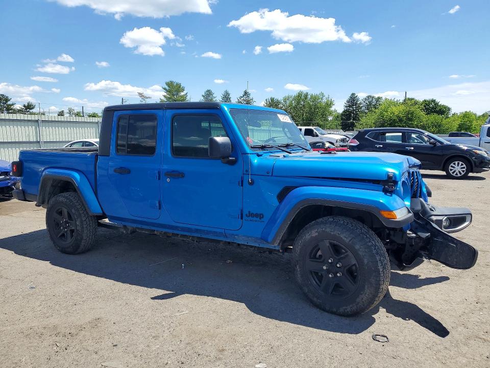 2021 Jeep Gladiator VIN 1C6JJTAMXML553481 COPART salvage auction — FRONT END, Pa - Certificate Of Salvage, sold $10,400 on 2026-07-02 (photo 4)
