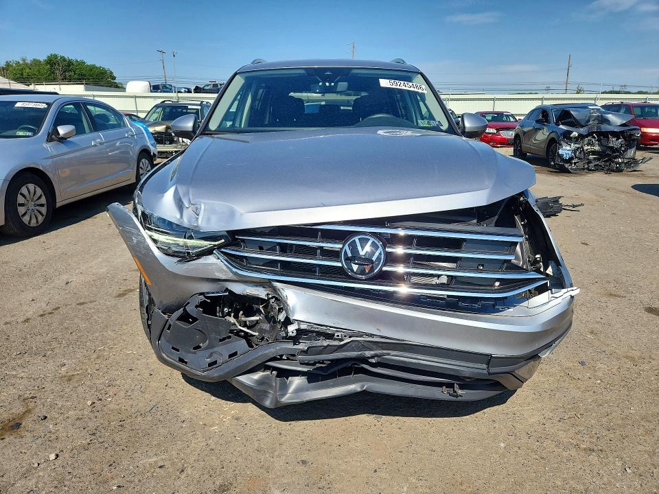 2024 Volkswagen Tiguan VIN 3VV2B7AX6RM154277 COPART salvage auction — FRONT END, Pa - Certificate Of Salvage, sold $7,400 on 2026-07-31 (photo 5)