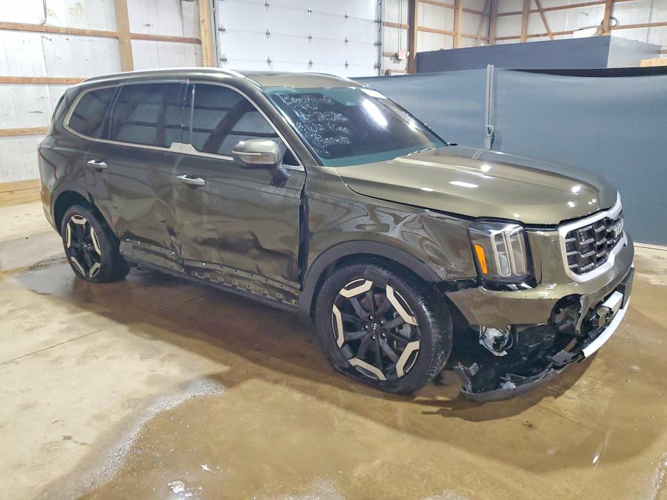 2025 Kia Telluride VIN 5XYP6DGC3SG603672 COPART salvage auction — FRONT END, Va - Cert Of Title - Salvage, sold $12,100 on 2026-07-27 (photo 4)