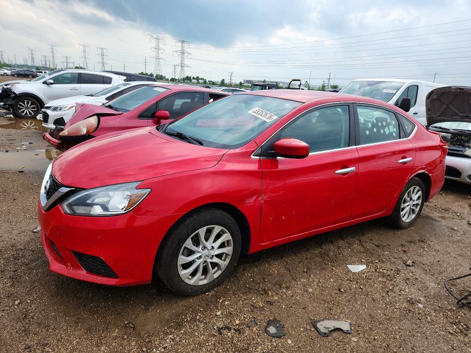 2018 Nissan Sentra VIN 3N1AB7APXJL640792 COPART salvage auction — SIDE, Il - Salvage Certificate, sold $2,700 on 2026-07-09 (photo 1)