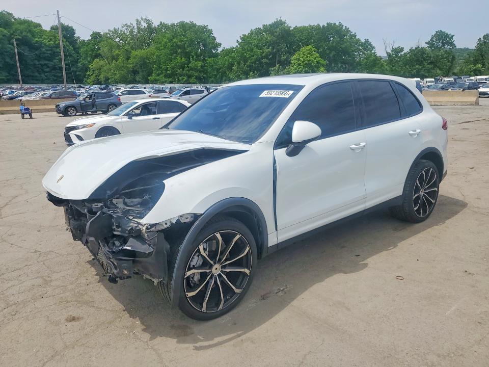 2016 Porsche Cayenne VIN WP1AB2A21GLA96576 COPART salvage auction — FRONT END, NJ - CERTIFICATE OF TITLE, sold $4,250 on 2026-07-28 (photo 1)