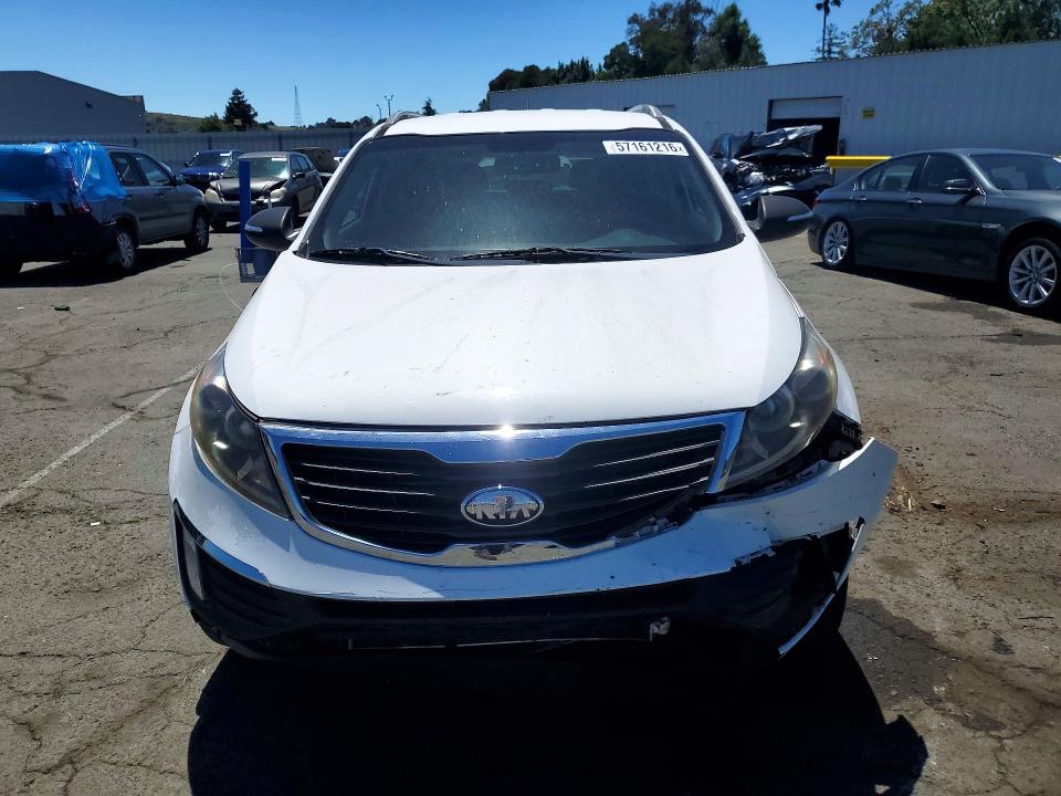 2013 Kia Sportage VIN KNDPC3A24D7443143 COPART salvage auction — FRONT END, Ca - Salvage Certificate, sold $3,150 on 2026-07-06 (photo 5)
