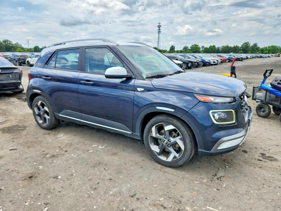 2020 Hyundai Venue VIN KMHRC8A35LU021909 COPART salvage auction — FRONT END, VA - CERT OF TITLE - SALVAGE, sold $3,100 on 2026-07-22 (photo 4)