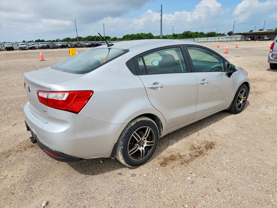 2014 Kia Rio VIN KNADM4A36E6365435 COPART salvage auction — MECHANICAL, Tx - Cert Of Title-Rebuilt Salvage, sold $525 on 2026-07-15 (photo 3)
