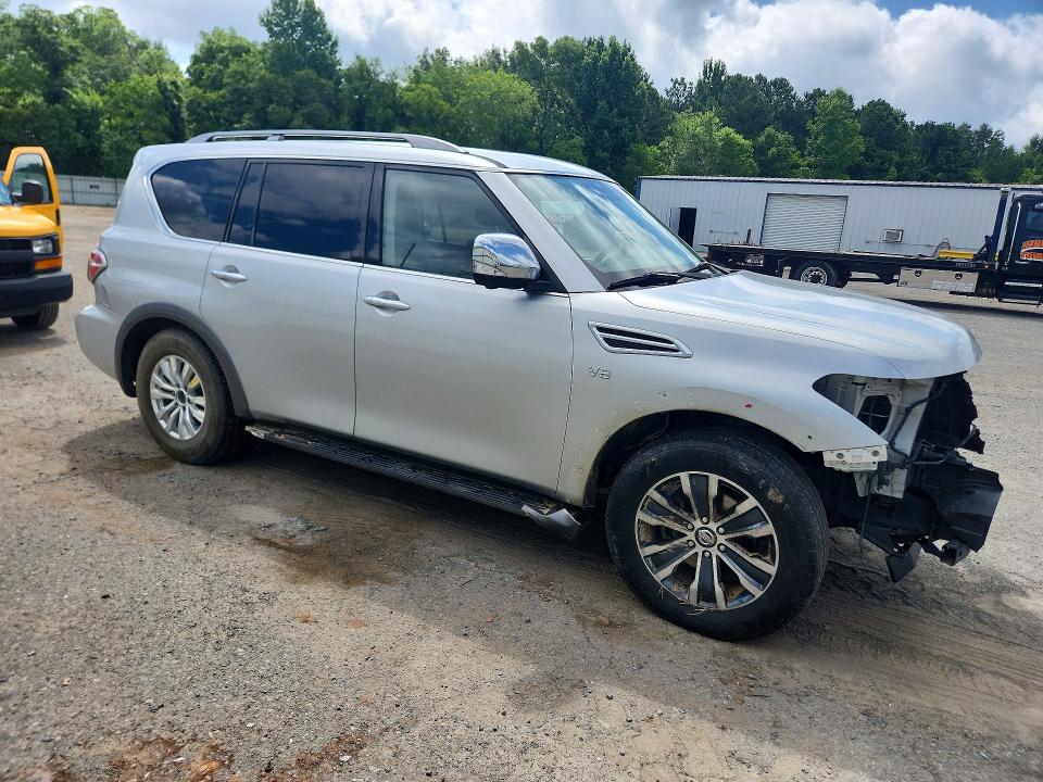 2020 Nissan Armada VIN JN8AY2NC1L9619626 COPART salvage auction — FRONT END, Salvage Title, sold $6,900 on 2026-07-23 (photo 4)
