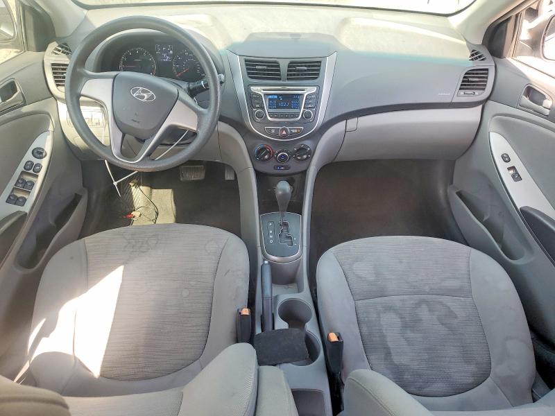 2015 Hyundai Accent VIN KMHCT4AE6FU863856 COPART salvage auction — FRONT END, Ca - Salvage Certificate, sold $850 on 2026-07-09 (photo 8)
