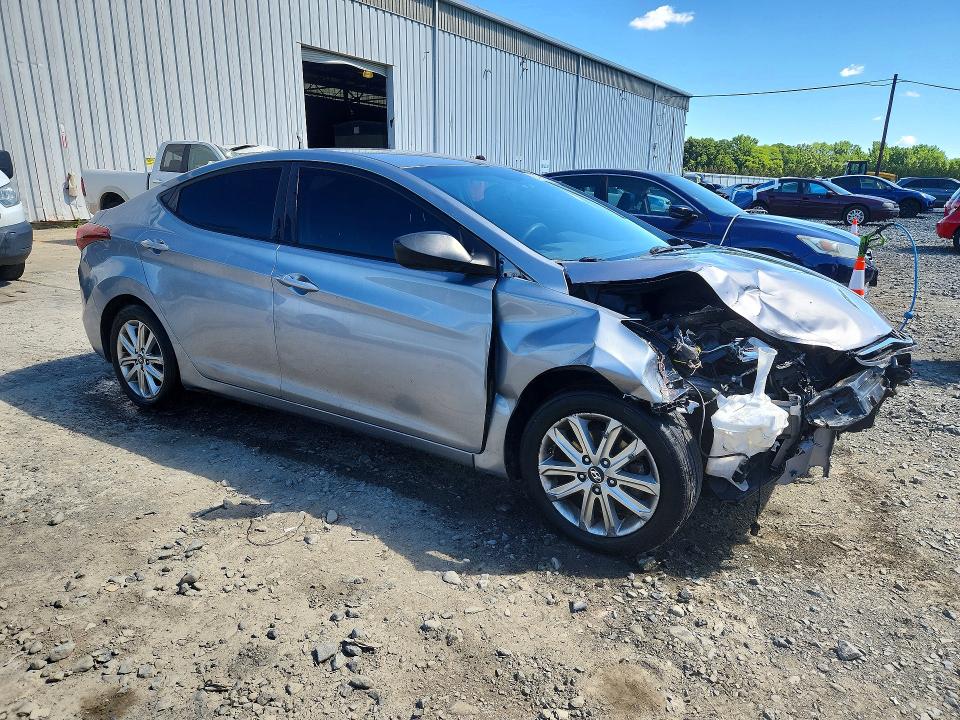 2015 Hyundai Elantra VIN KMHDH4AE9FU413060 COPART salvage auction — FRONT END, Nj - Cert Of Title-Salvage, sold $900 on 2026-07-27 (photo 4)