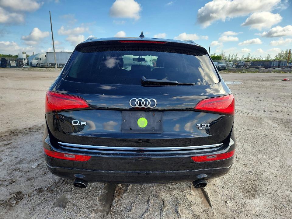 2016 Audi Q5 VIN WA1L2AFP7GA007415 COPART salvage auction — WATER/FLOOD, Fl - Cert Of Title-Slvg Rebld Flood, sold $2,400 on 2026-07-28 (photo 6)