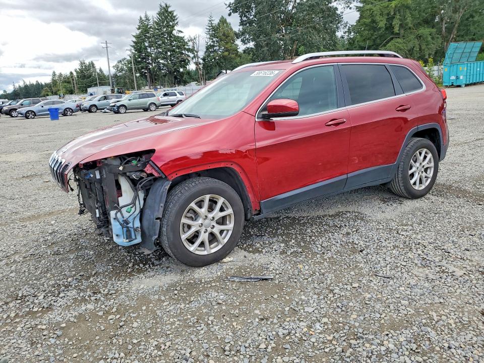 2017 Jeep Cherokee VIN 1C4PJLCB0HW549006 COPART salvage auction — FRONT END, Wa - Bill Of Sale, sold $3,150 on 2026-07-10 (photo 1)