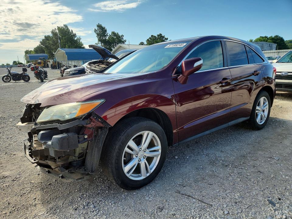 2014 Acura Rdx VIN 5J8TB4H30EL000455 COPART salvage auction — FRONT END, Mt - Salvage Certificate Of A Vehic, sold $1,550 on 2026-08-03 (photo 1)