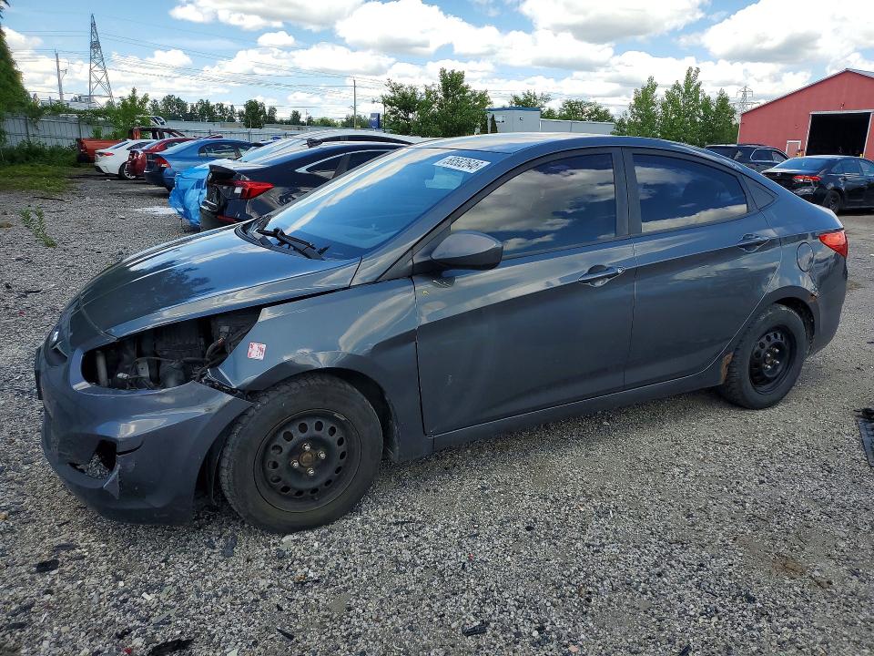 2012 Hyundai Accent VIN KMHCT4AE3CU050681 COPART salvage auction — FRONT END, On - Permit No Brand - Unfit, sold $400 on 2026-07-09 (photo 1)